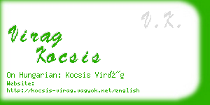 virag kocsis business card